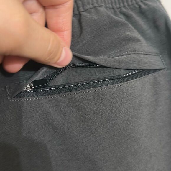 Chubbies Mens Charcoal Grey Elastic Waist Athletic Casual Shorts Size XL - Picture 6 of 8